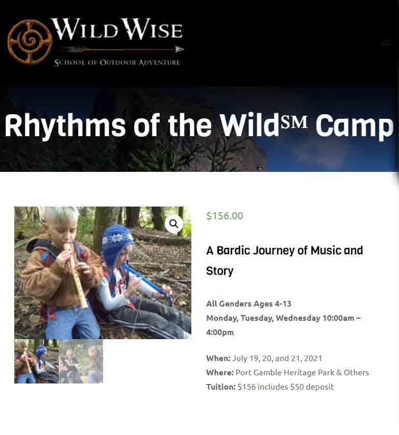 Wild Wise Rhythms Of The Wild Camp 2021