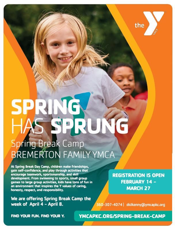 YMCA Bremerton Spring Break Camp Kitsap Kids